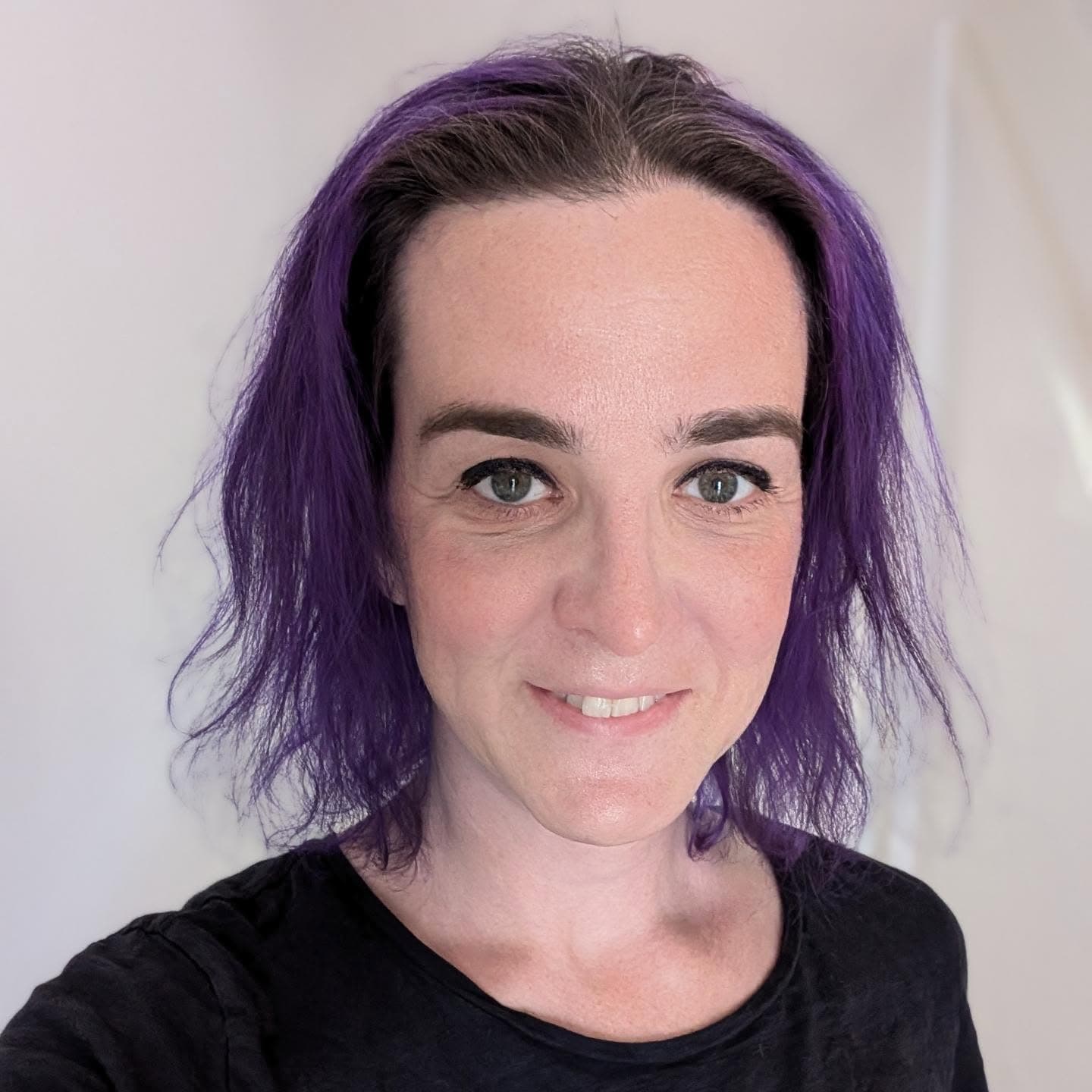 Robyn (my 14 year old) did my hair for me before I go off camping this weekend