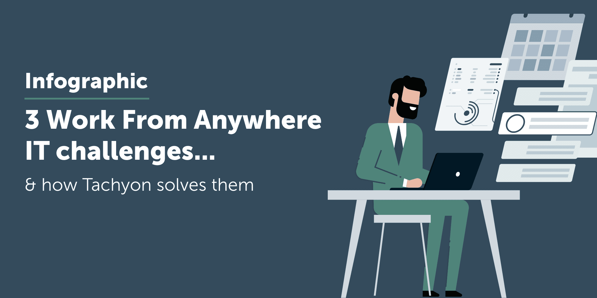 Infographic – 3 Work From Anywhere IT challenges…and how Tachyon solves them